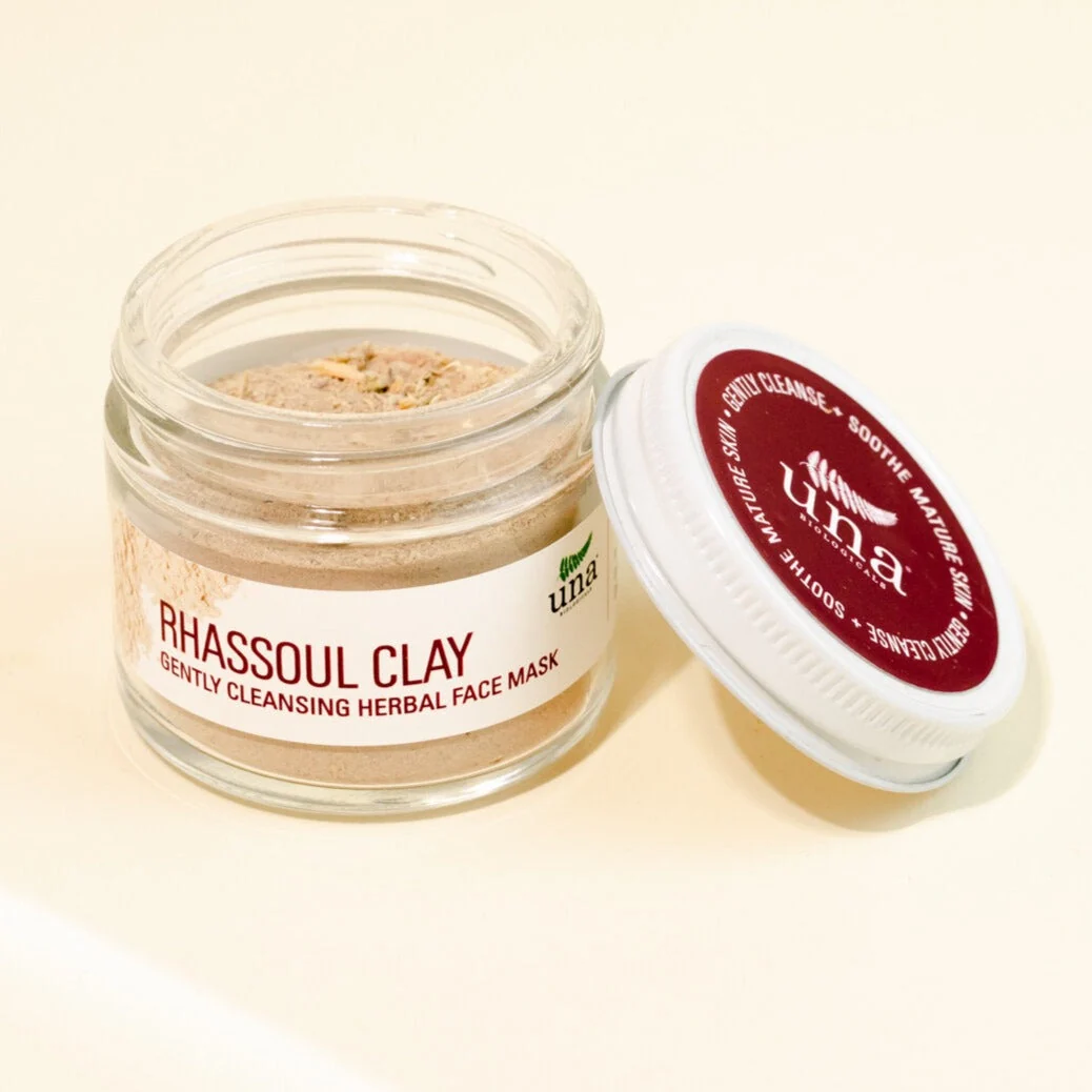 Premium Rhassoul Gentle Cleanse Herbal Face Mask Face Care Una Biologicals Skin Care High-End