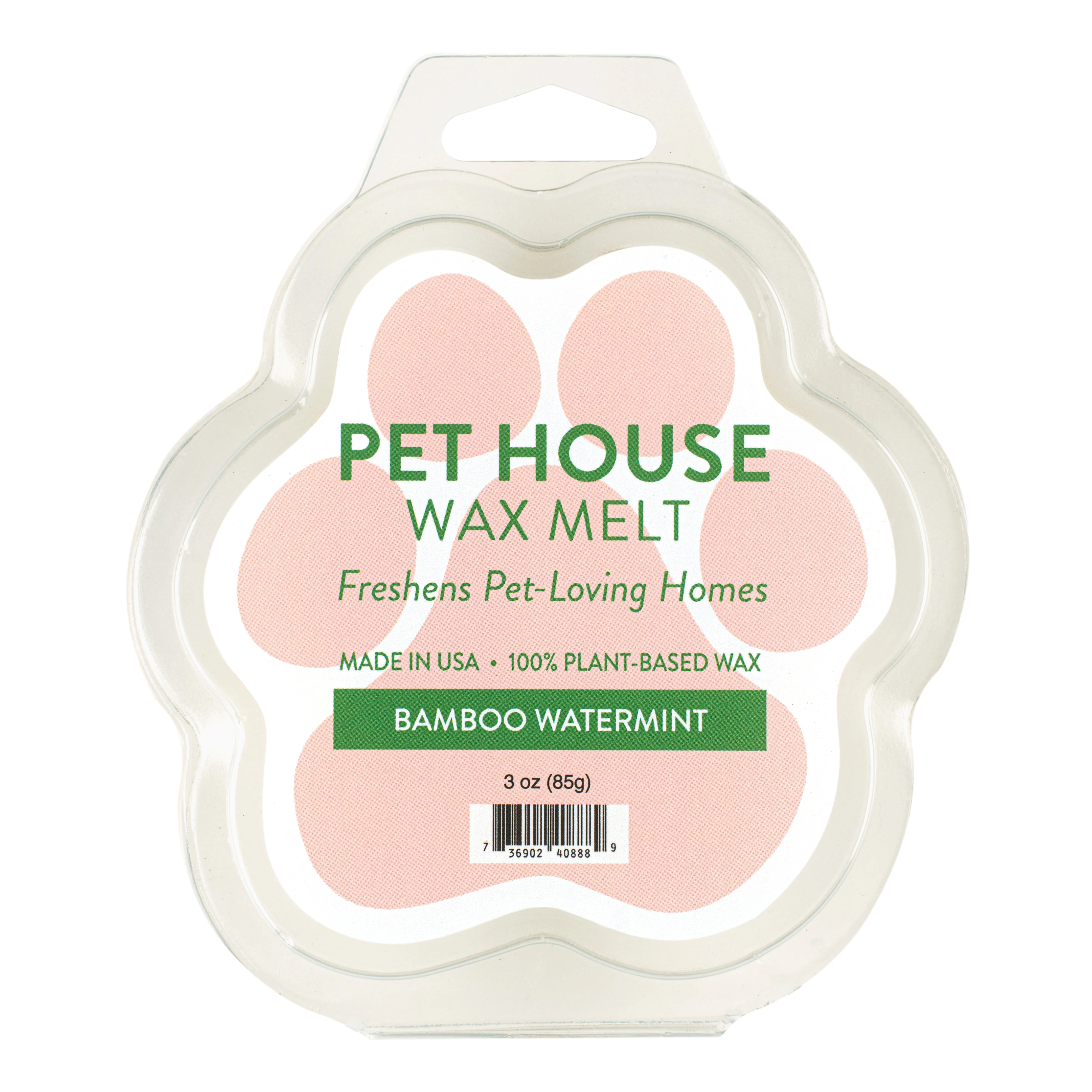 Professional Bamboo Watermint Wax Melt Environmentally Friendly