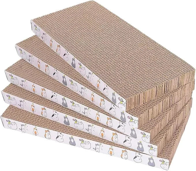 Effective 5 Packs cat Scratcher Toys Reversible Scratching Post Board for Indoor Cats Cardboard pad Sleep Play and Grind ClawsAbout ThisOverview Traditional