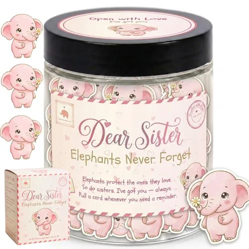 Long-Lasting Positive Elephant Jar for Sister Exceptional