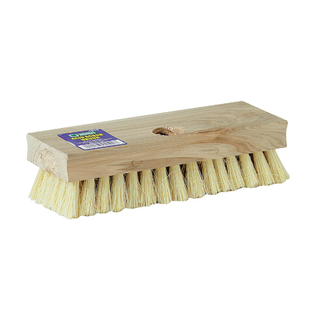 Excellent DQB 8 In. x 1-1 16 In. Tampico Fiber Threaded Hole Acid Glue Brush Outstanding