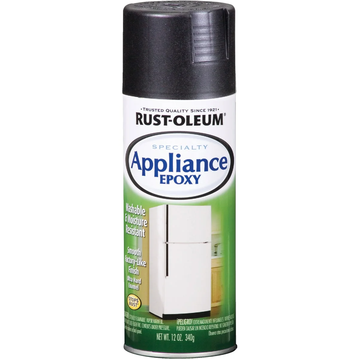 Dependable Rust-Oleum Gloss Black 12 Oz. Appliance Spray Paint Organic