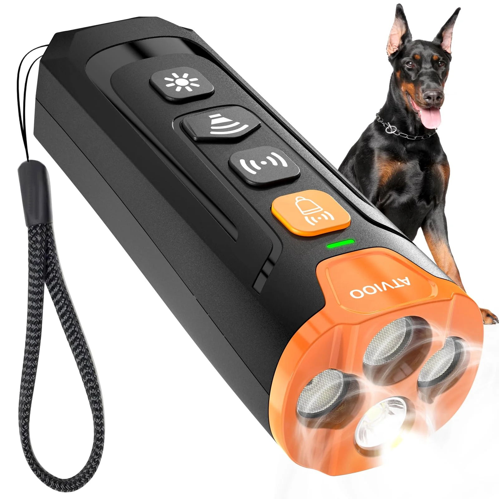 High-Quality ATVIOO Dog Bark Deterrent – 3-Emitter Ultrasonic Trainer 6M-8Y Excellent