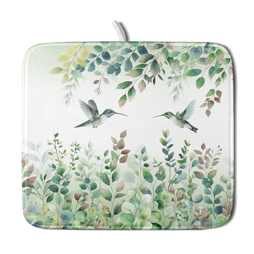 Convenient Hummingbird Dish Drying Mat for Kitchen Countertop Authentic