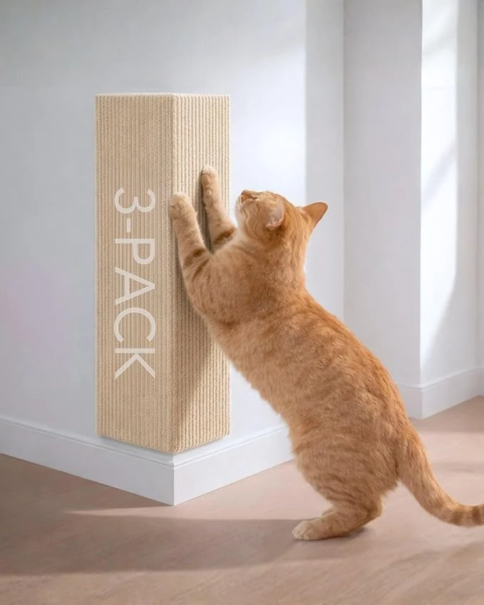 Optimized Trimmable Self-Adhesive Cat Scratch Mat DIY Climb Scratcher for Cat Tower Couch and Furniture Protector Pads Beige 23.6”x11.8” 3-Pack About ThisOverview Green
