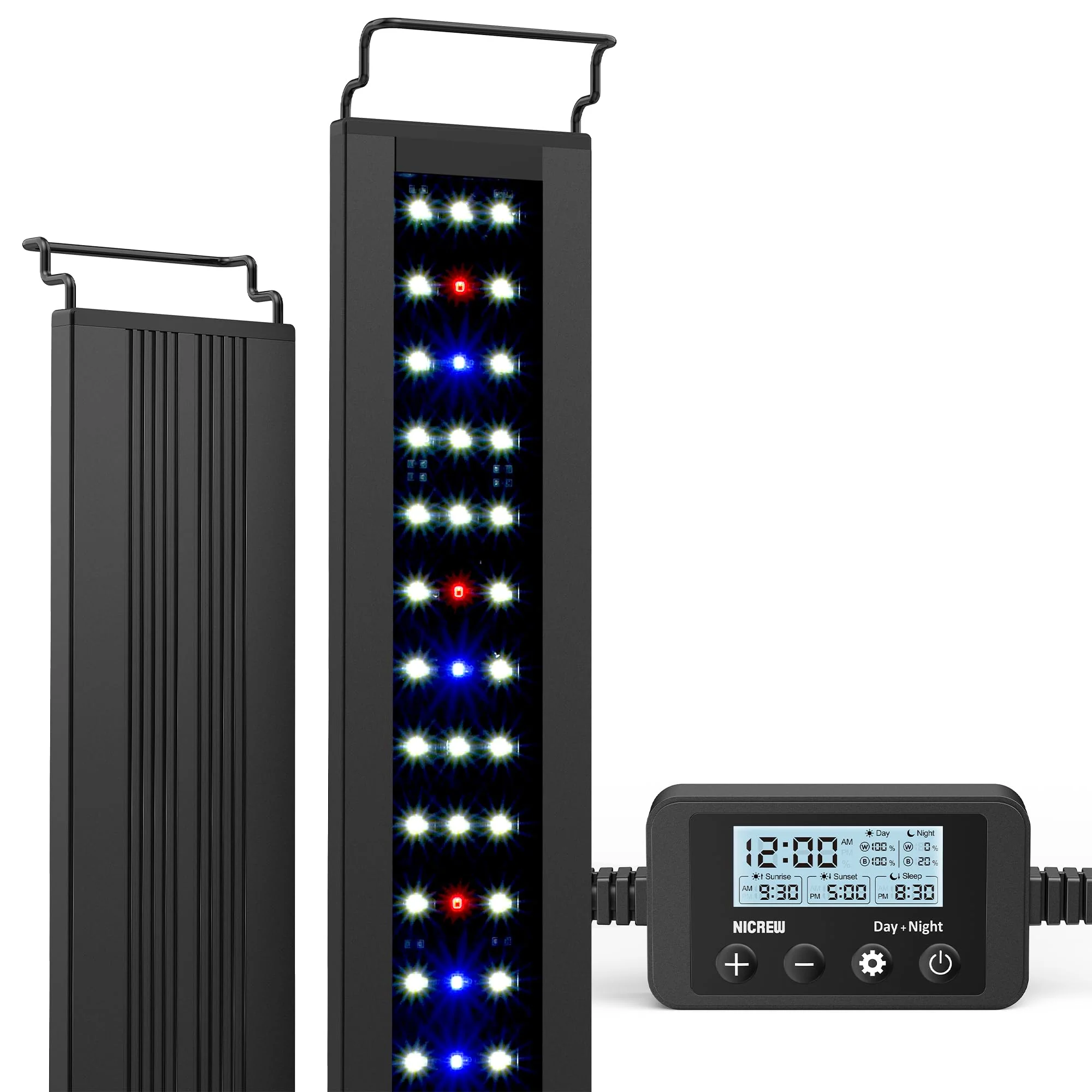 High-Performance NICREW C10 Plants LED Aquarium Light – 24-30 in Full Spectrum Timer Versatile