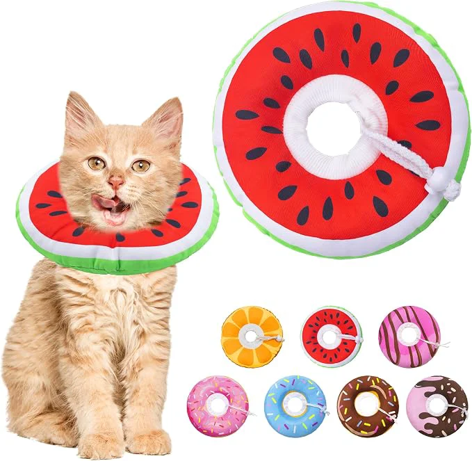 Flexible Cat Cone Collar Soft Adjustable Cat Recovery Collars Kitten Cones to Stop Artisan