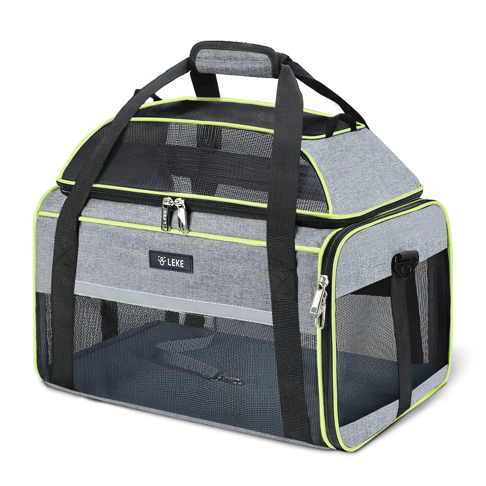Proven Lekereise Top-Expandable Pet Carrier – TSA Underseat Travel Carrier for Small Dogs Cats Sophisticated