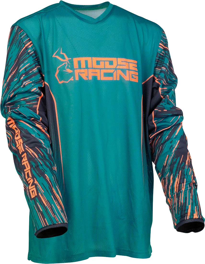 Sophisticated MOOSE RACING Youth Agroid Vented Jersey – Blue Orange – Large 2912-2332 Fine Crafted