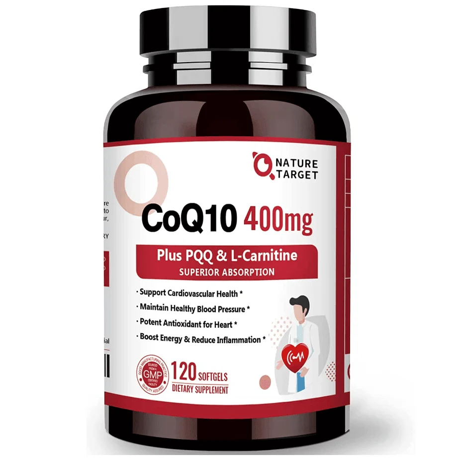 Artisan CoQ10 400mg PQQ 20mg L-Carnitine 10mg Vitamin E 30mg BioPerine 5mg 120 Softgels Exceptional