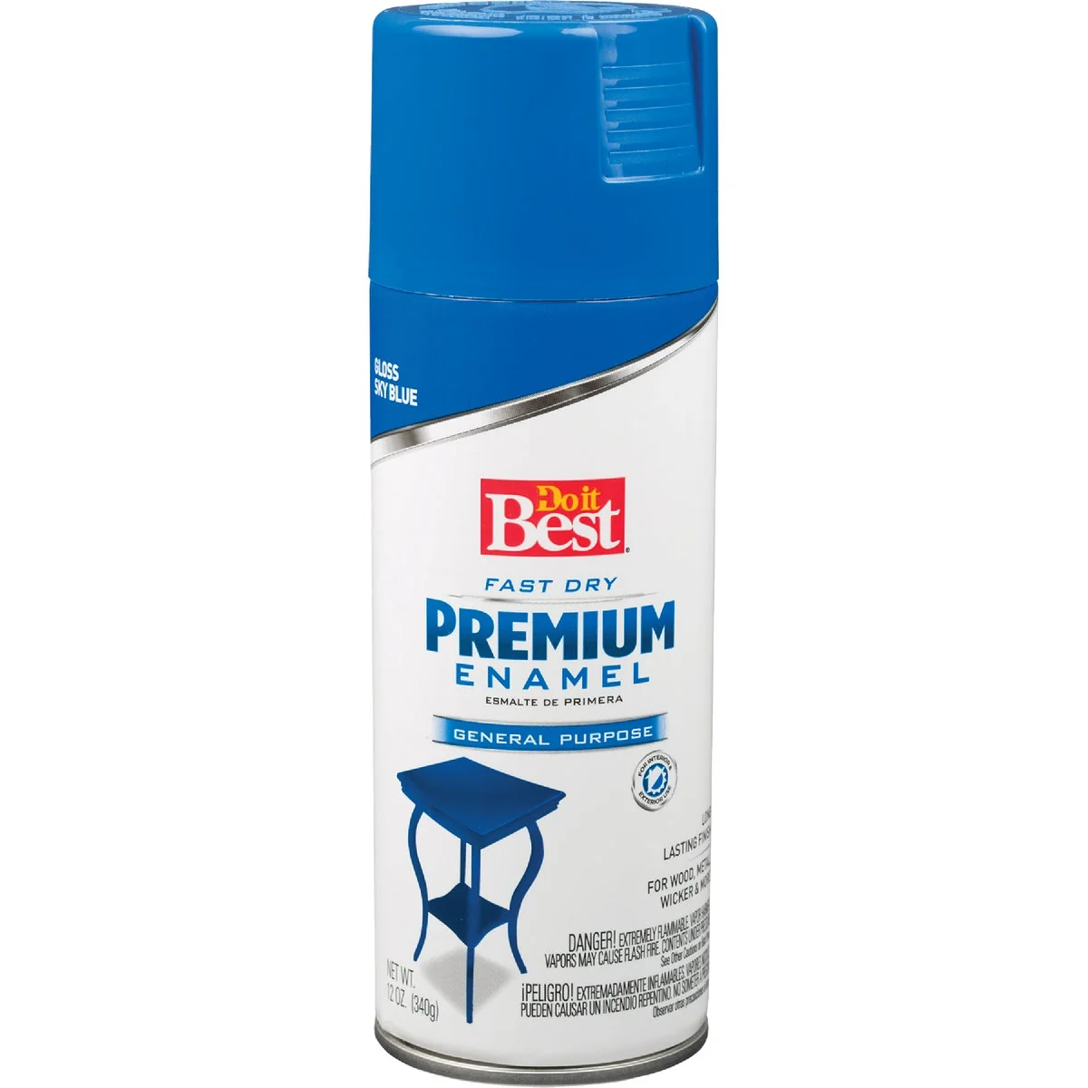 Unique Do it Premium Enamel 12 Oz. Gloss Spray Paint Sky Blue Expertly Made