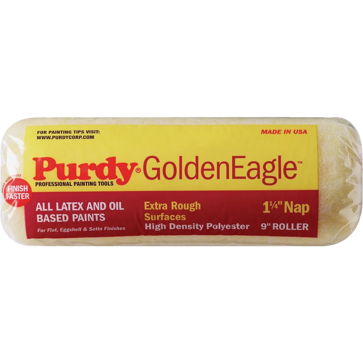 Powerful Purdy Golden Eagle 9 In. x 1-1 4 In. Knit Fabric Roller Cover Breathable