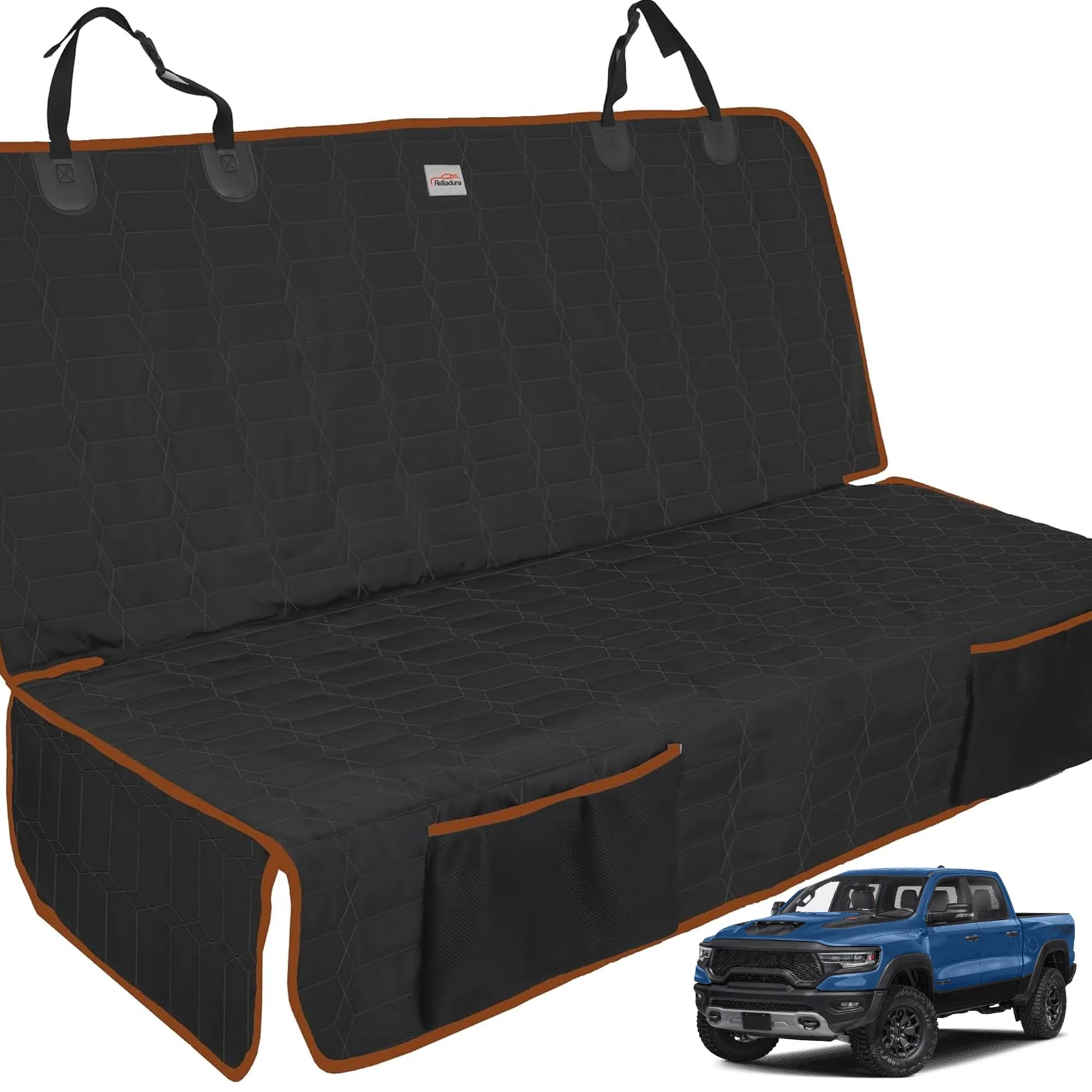 Proven Reliadura Back Seat Cover for Dogs – Nonslip Washable Truck Seat Protector Premium