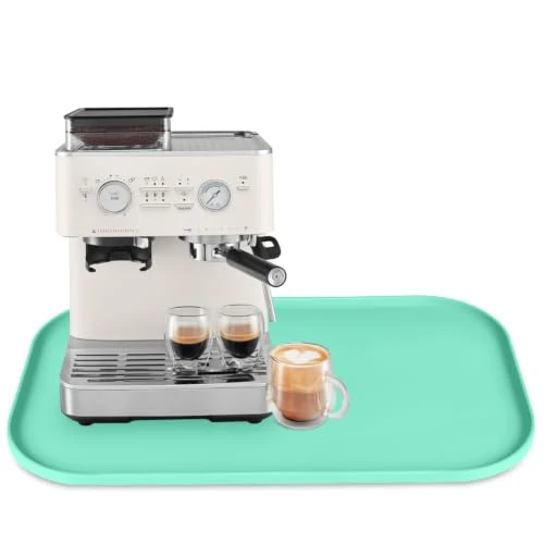 Clean Silicone Coffee Maker Mat with Lip for Countertops Recyclable