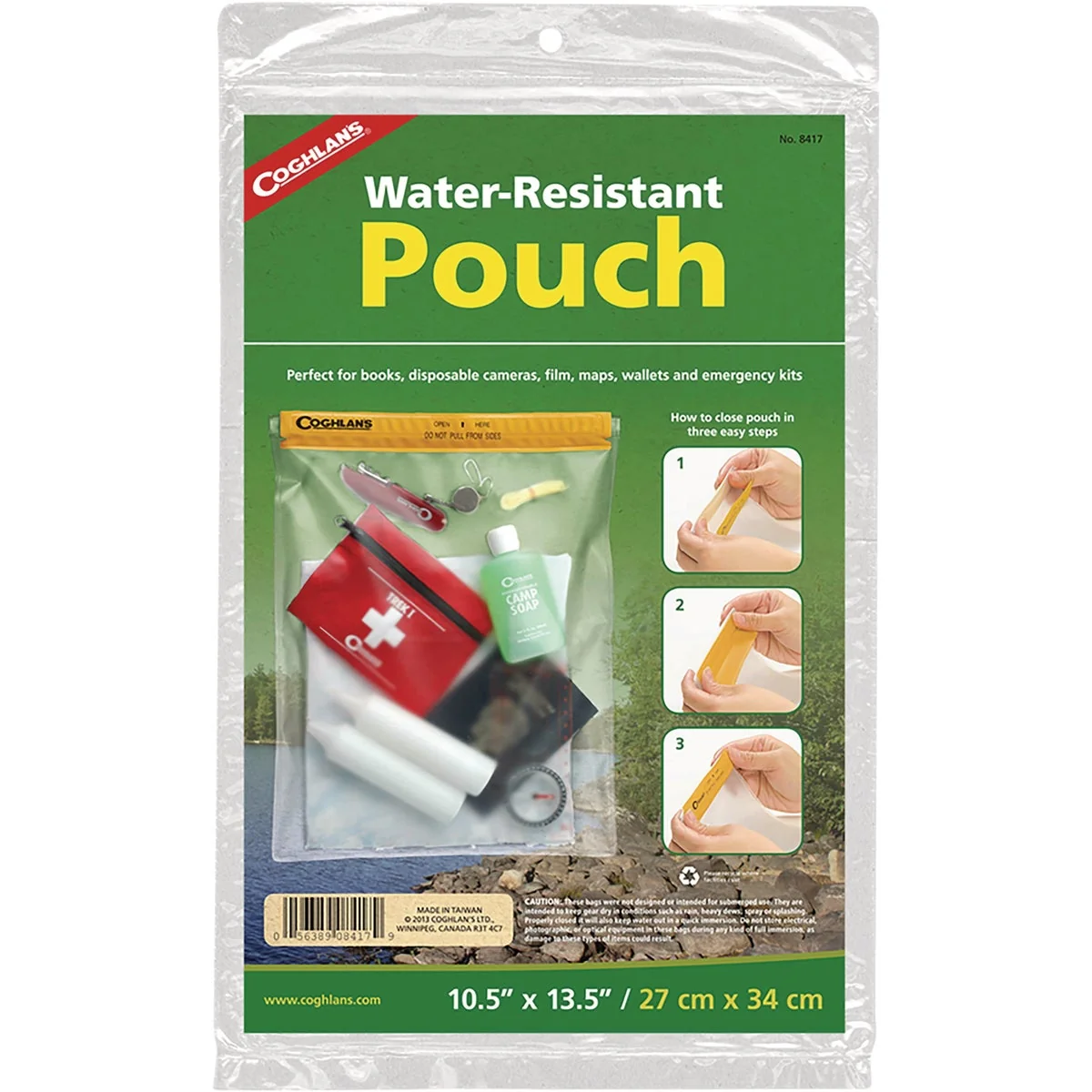 Consistent Coghlans 10.5 In. x 13.5 In. Water Resistant Pouch Casual