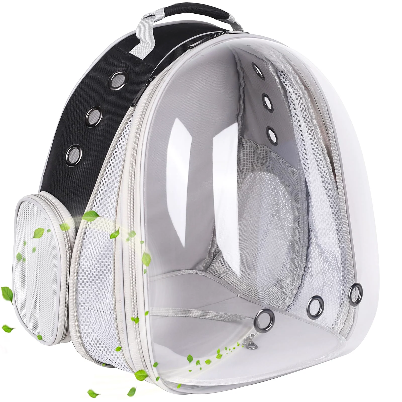 Optimized halinfer Front Expandable Large Cat Backpack Carrier — Fits Up to 20 lbs Space Capsule Bubble Window Comfortable