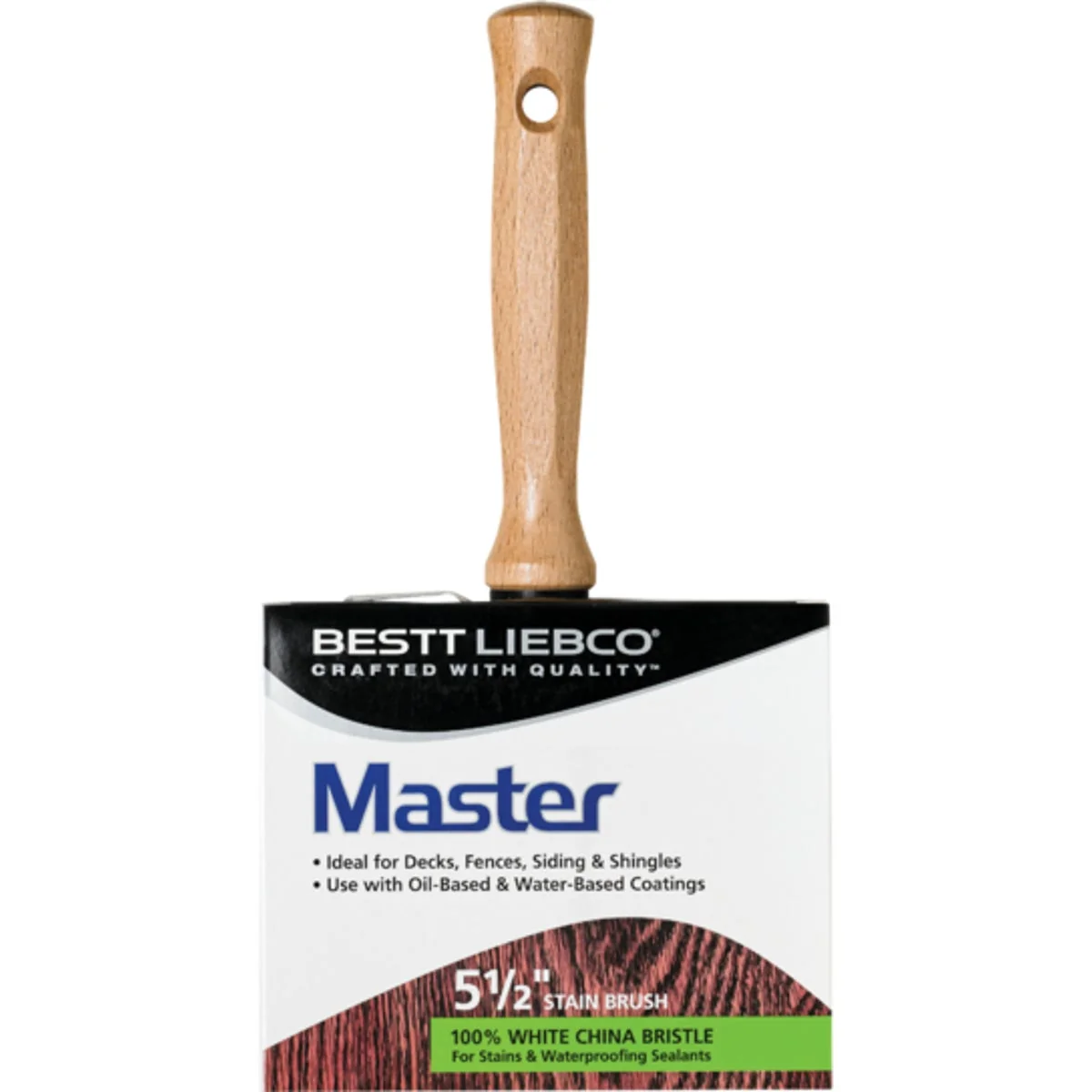 Secure t Liebco Master 5-1 2 In. Flat Stain Brush No. 144 Luxury