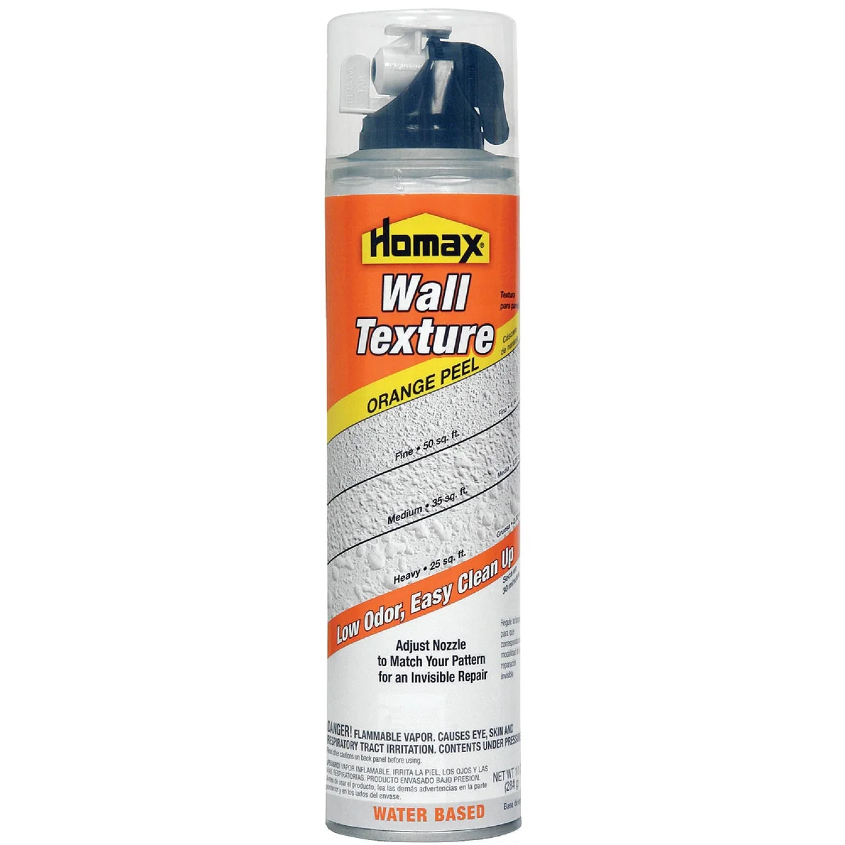 High-End Homax White 10 Oz. Water-Based Orange Peel and Splatter Spray Texture Fine Crafted
