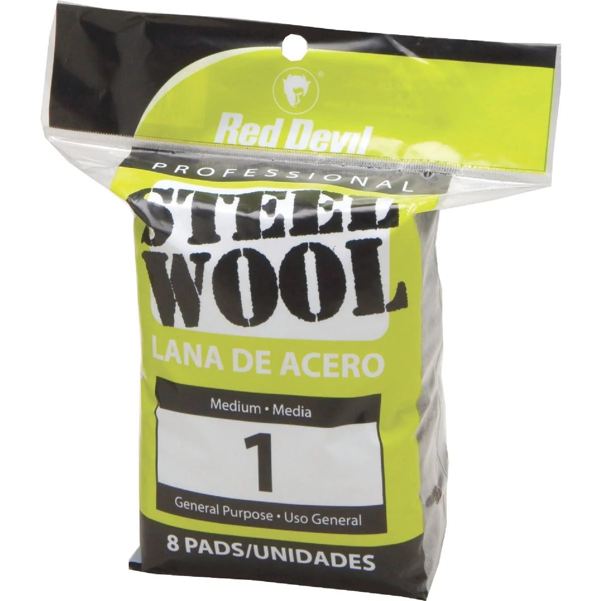 Lightweight Red Devil 1 Steel Wool 8-Pack Flexible