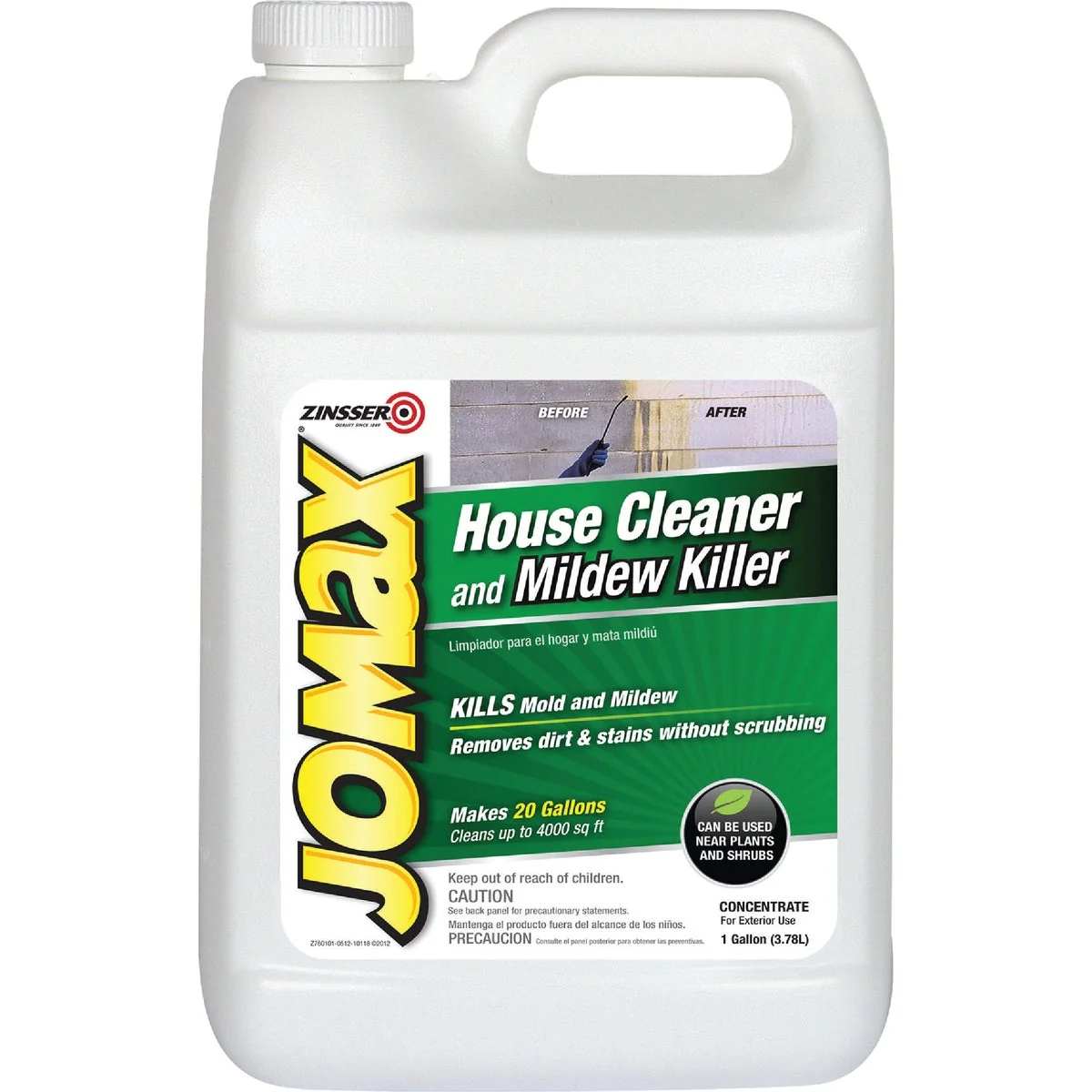 Stylish Zinsser Jomax House Cleaner and Mildew Killer 1 Gal. Recyclable