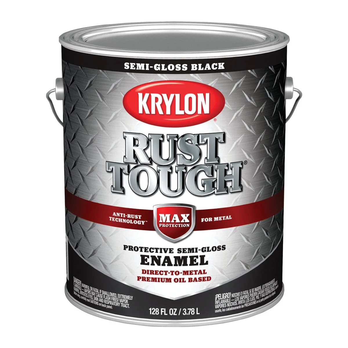 Powerful Valspar Anti-Rust Oil-Based Semi-Gloss Armor Rust Control Enamel Black 1 Gal. Organic