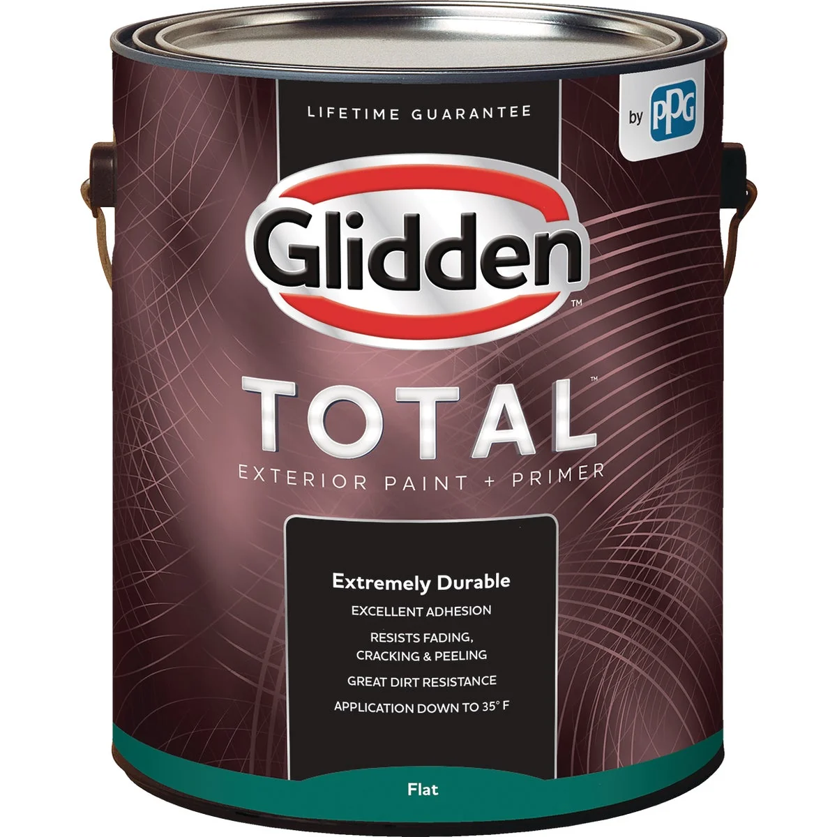 Smart Glidden Total Exterior Paint Primer Flat Ultra Deep Base 1 Gallon Excellent