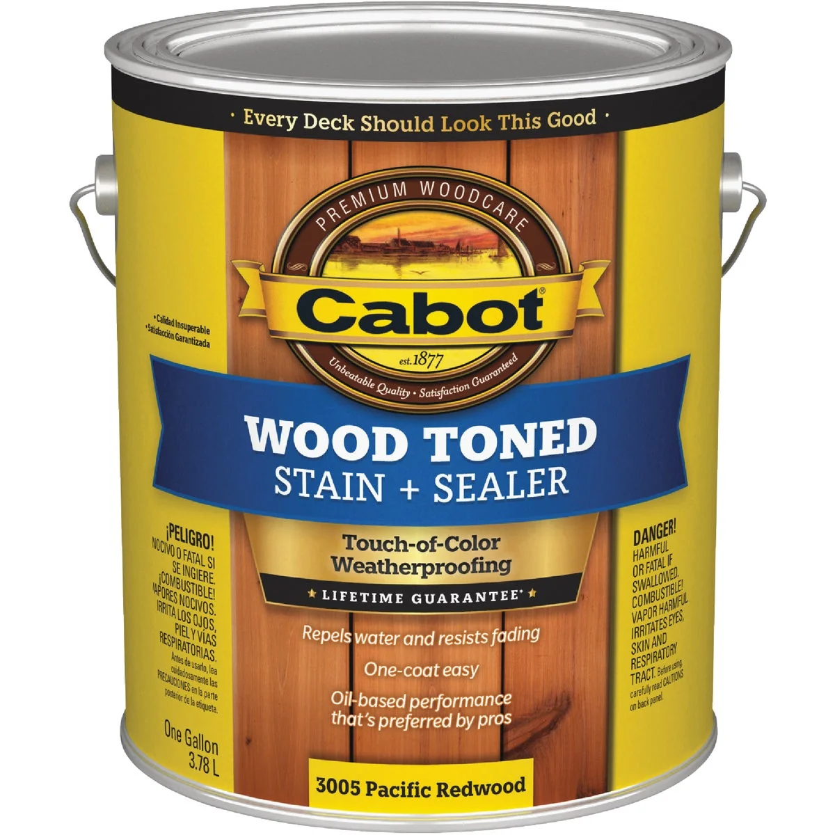 Unique Cabot Alkyd Oil Base Wood Toned Deck Siding Stain Pacific Redwood 1 Gal. Reliable
