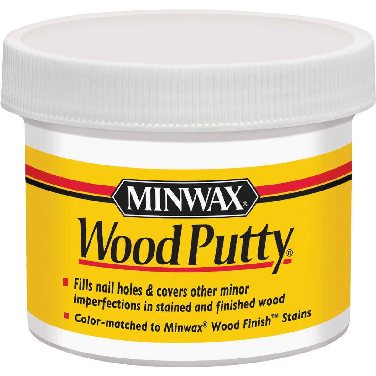 Quality Minwax 3.75 Oz. White Wood Putty Solid