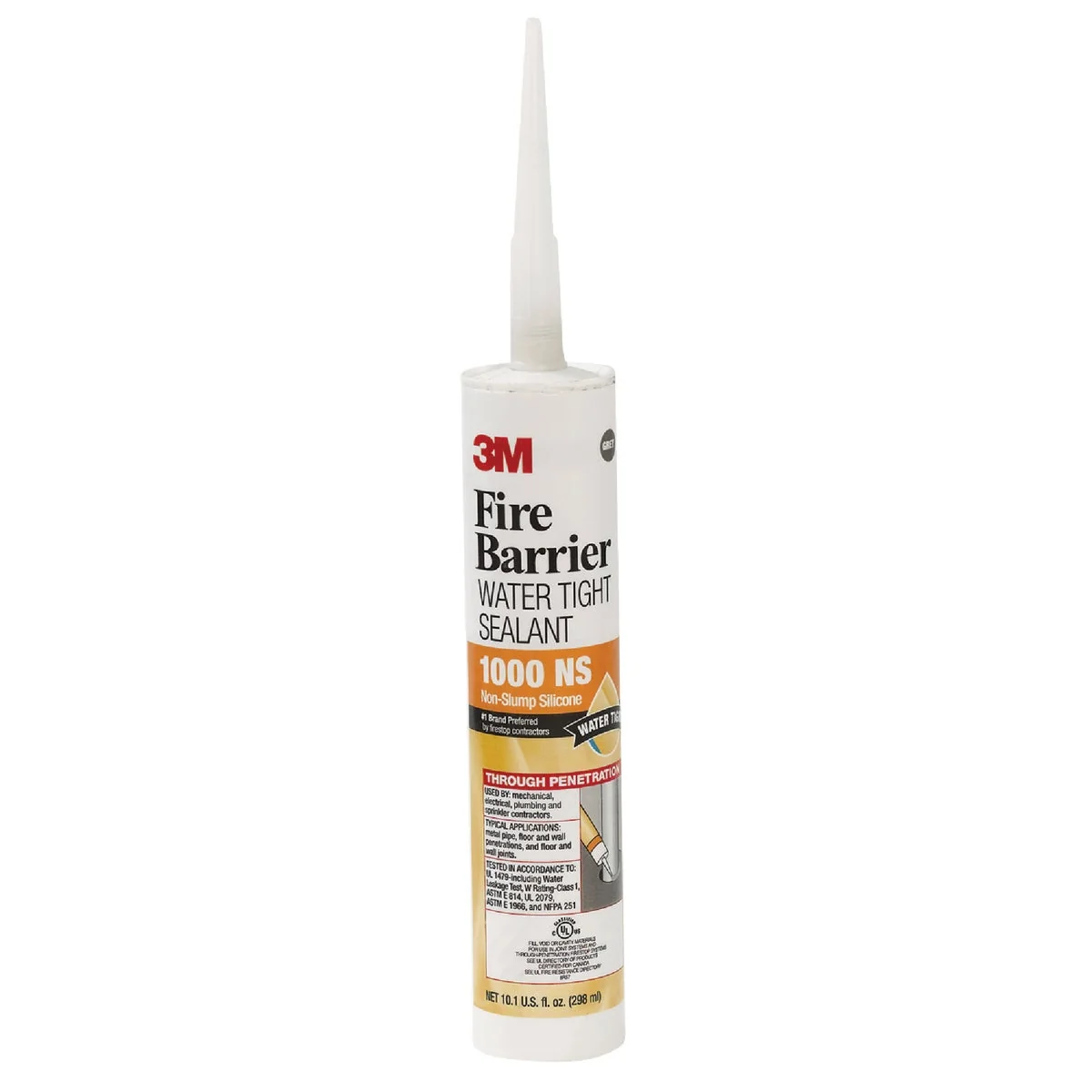 Effective 3M 10.1 Oz. Fire Barrier Water Tight Sealant Gray Recyclable