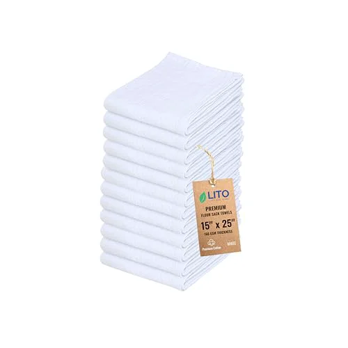 Convenient Flour Sack Towels 12 Count Consistent