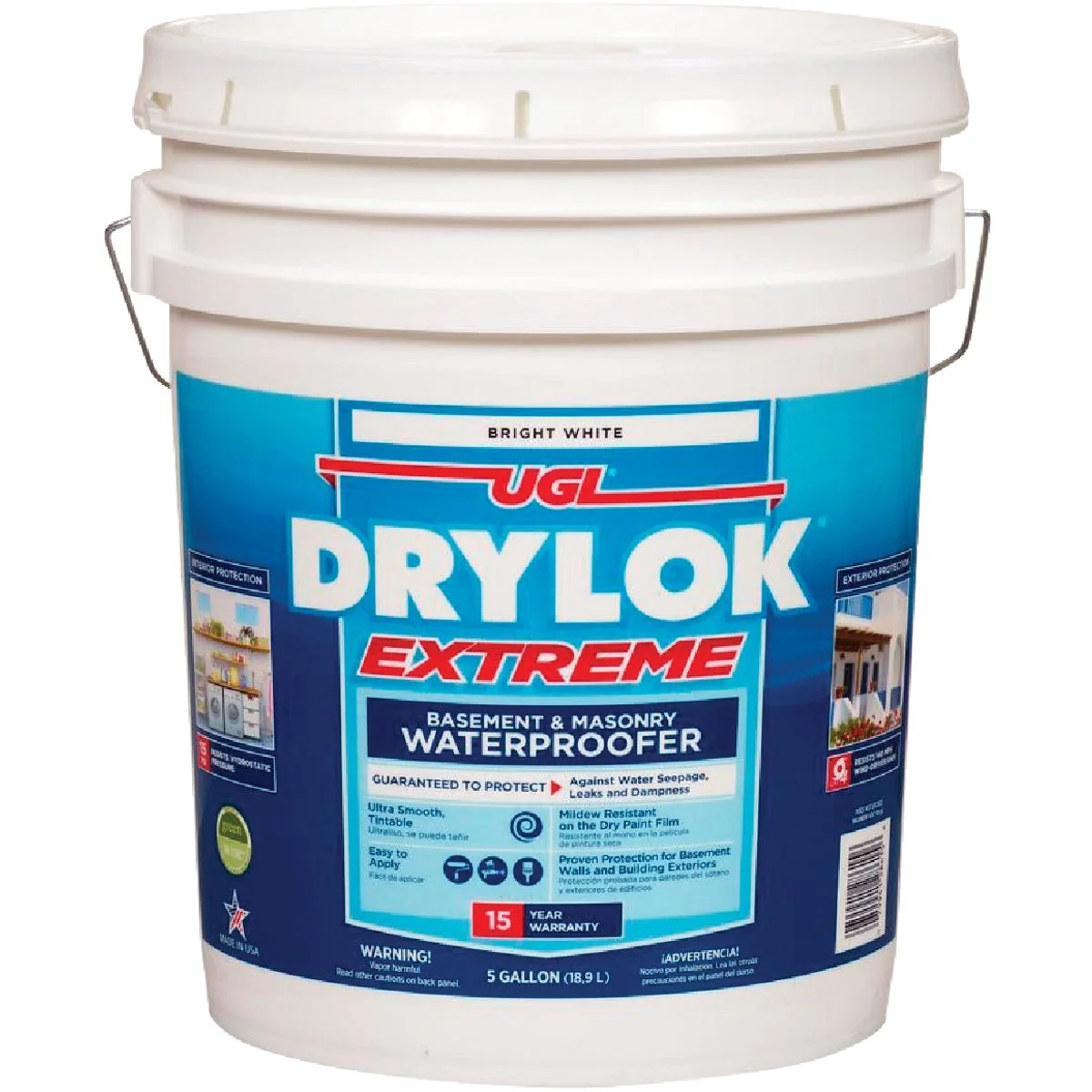 Professional Drylok White Basement Masonry Waterproofer Concrete Sealer 5 Gal. Verified
