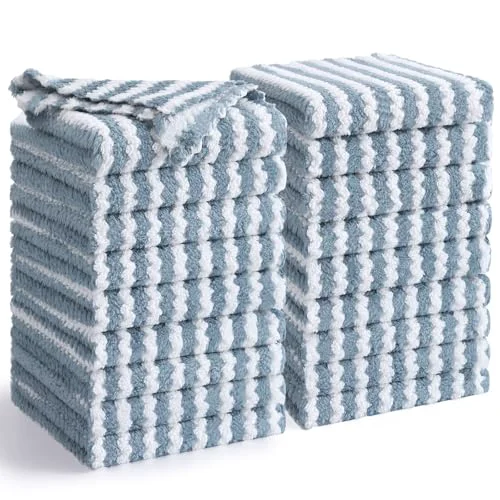 Refined 18 Pack Coral Velvet Dish Cloths 18 Count Consistent