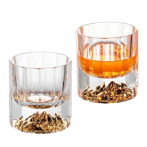Pure Crystal Whiskey Glasses Set of 2 2 Count Expertly Made