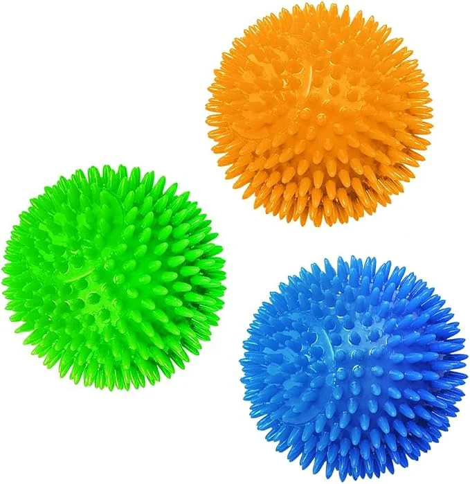 Reliable Meric CoCoo 3-Pack Squeaky Dog Ferret Ball Toys Massage Teeth and Gums Smart