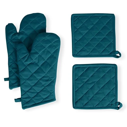 Official Pot Holders and Oven Mitts Sets for Kitchen Heat Resistant Innovative
