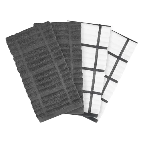 Healthy Solid Coordinate Kitchen Towels 4 Count Original