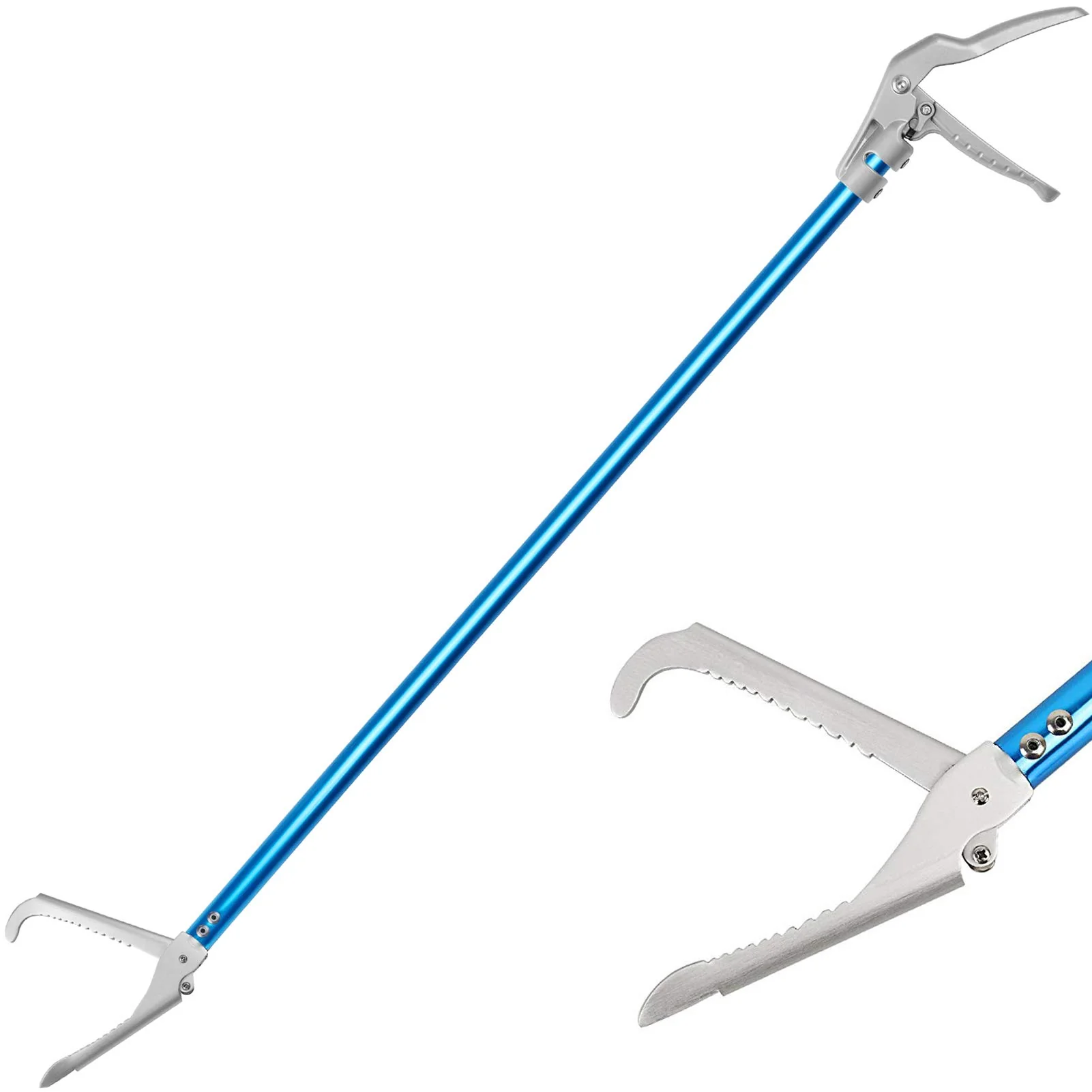 Original Ouronehome 60-inch Professional All-Aluminum Snake Tong with Lock Reptile Catcher Certified