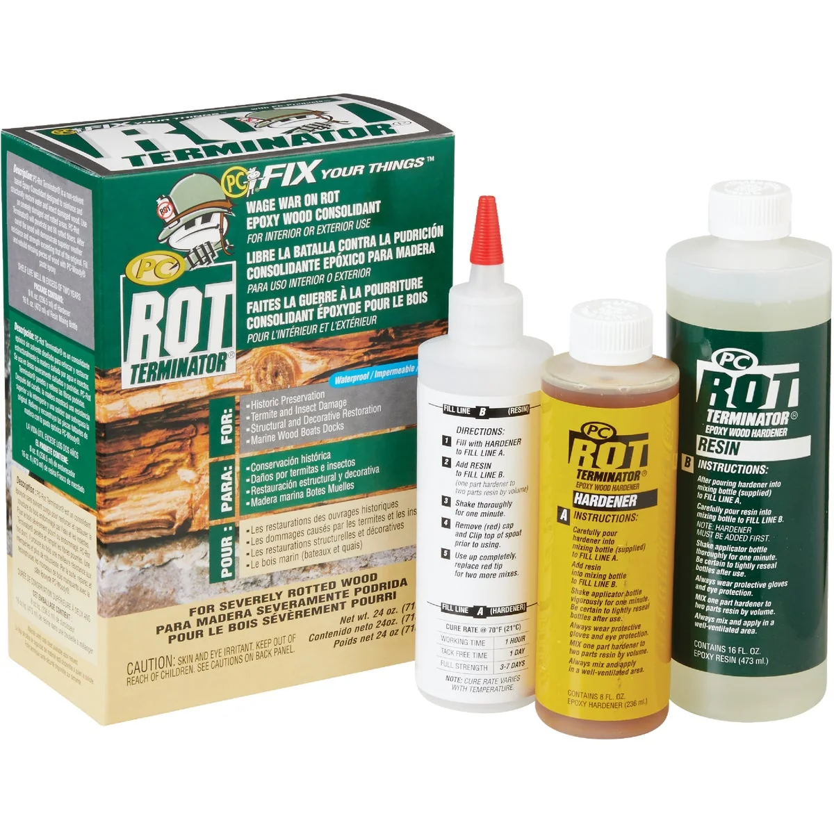 Breathable Rot Terminator 24 Oz. Wood Restorer Consistent