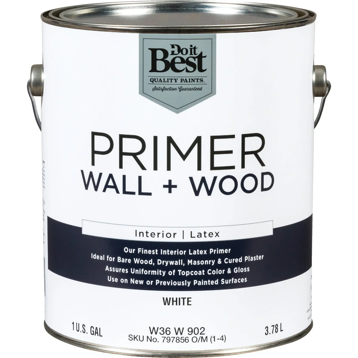 Fine Do it Interior Latex Wall and Wood Primer White 1 Gal. Reliable