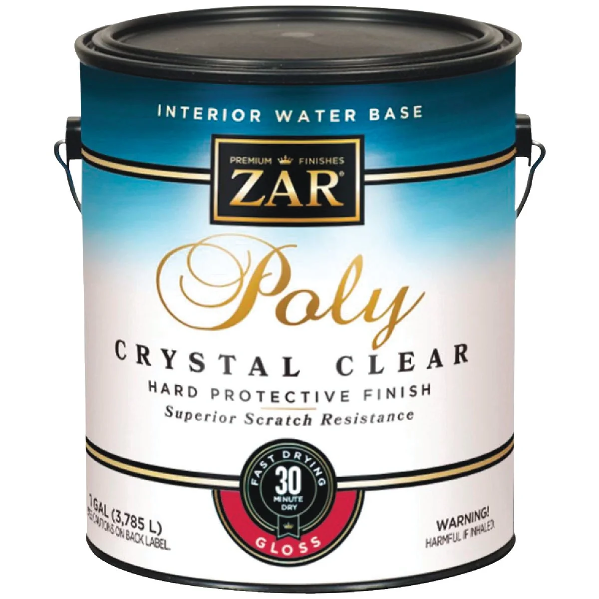 Sophisticated ZAR Aqua Gloss Water-Based Interior Polyurethane 1 Gal. Smooth