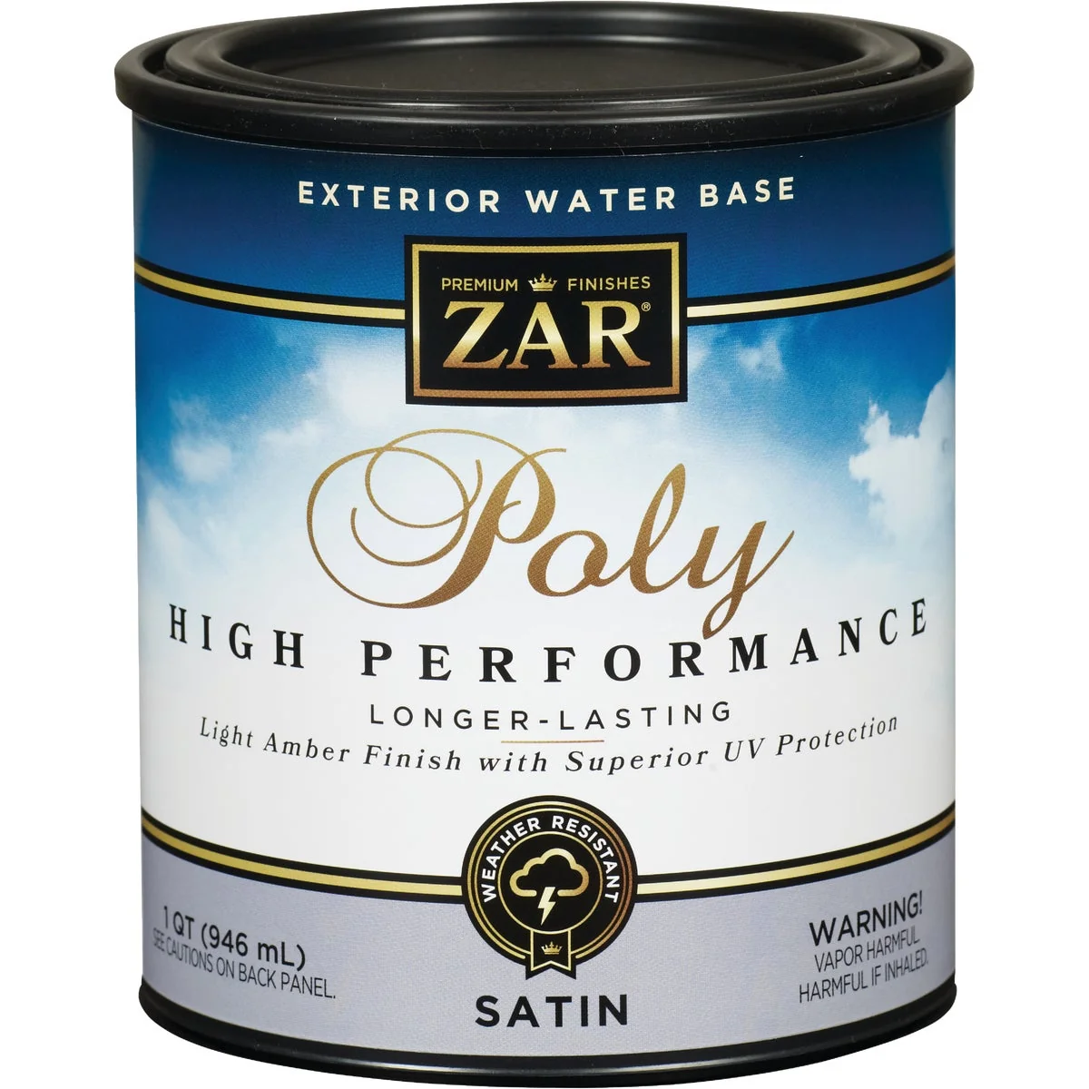 Proven ZAR Satin Clear Water Based Exterior Polyurethane 1 Qt. Comfortable