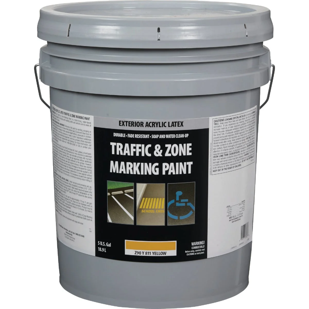 Outstanding Traffic And Zone Yellow Latex 5 Gal Traffic Paint Selected