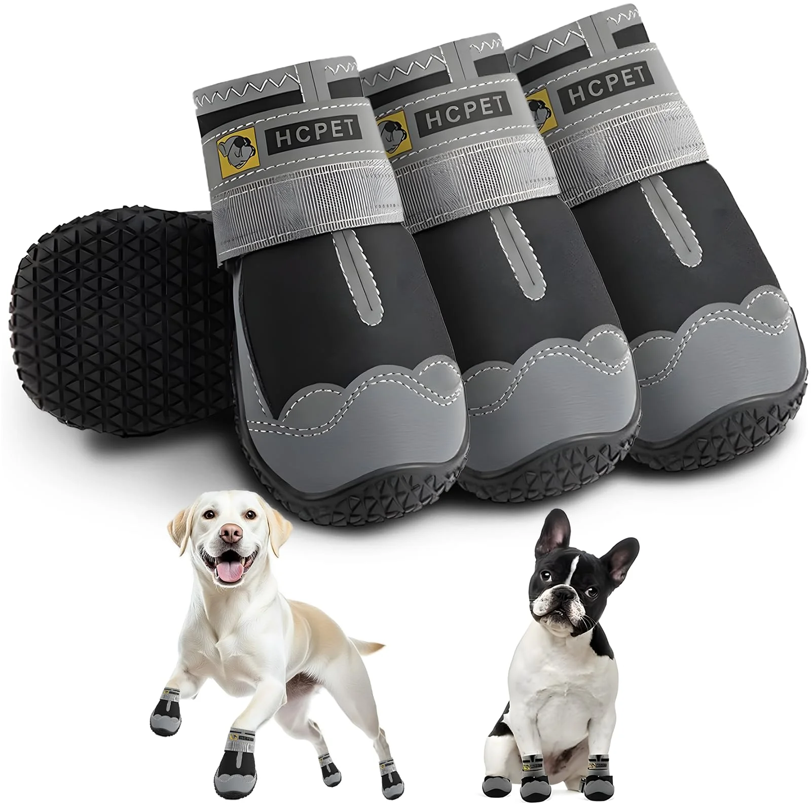 Fast Hcpet Dog Boots Waterproof Anti-Slip Shoes for Large Dogs — Size 8 74–91 lbs Fashionable