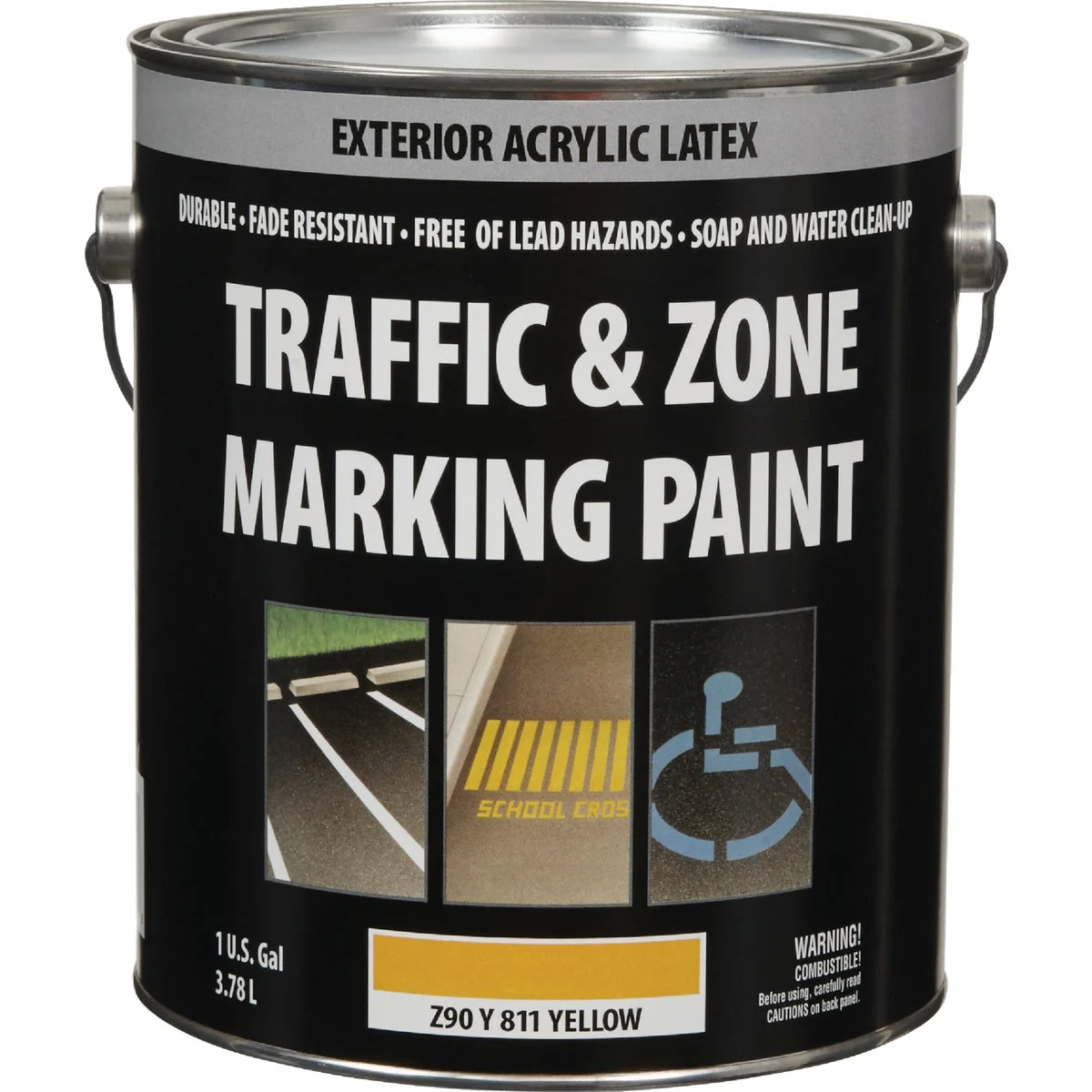 Unique Traffic And Zone Yellow Latex Gallon Traffic Paint Smooth