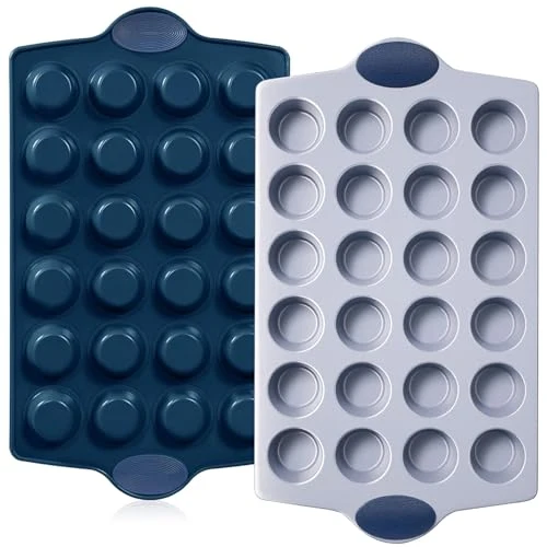 First-Class Ceramic Mini Muffin Pan 2 Count Fine