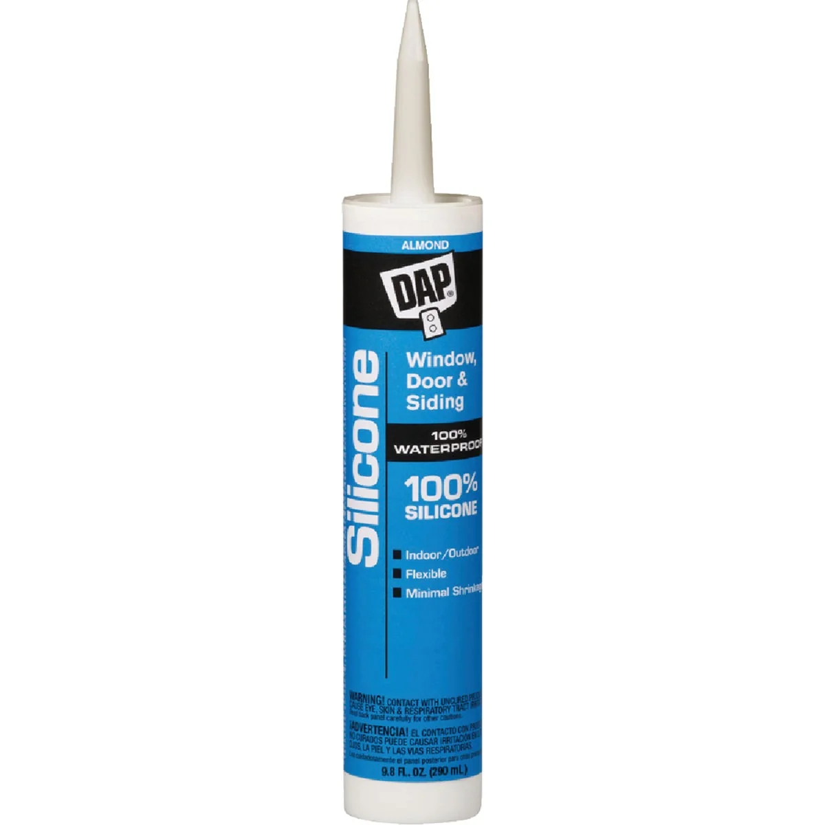 Sustainable DAP 9.8 Oz. Window Door Siding Silicone Sealant Almond Secure