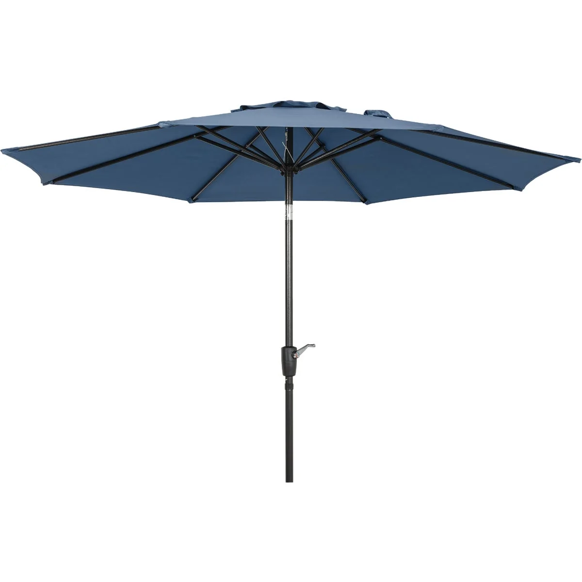 Top-Quality Outdoor Expressions 9 Ft. Aluminum Tilt Crank Heather Blue Patio Umbrella Durable