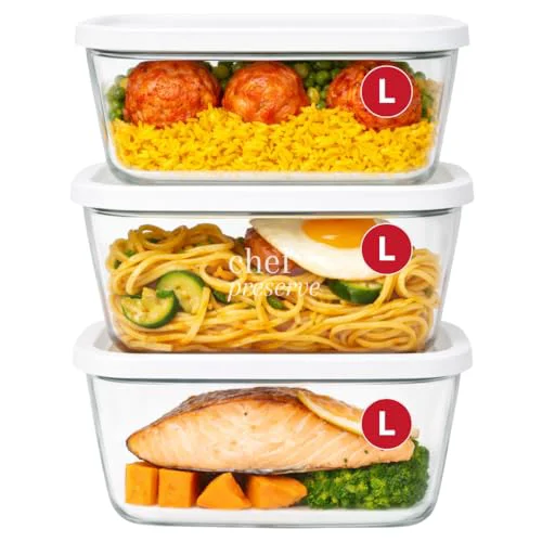 Premium Material Glass Vacuum Seal Containers for Meal Prep Smooth