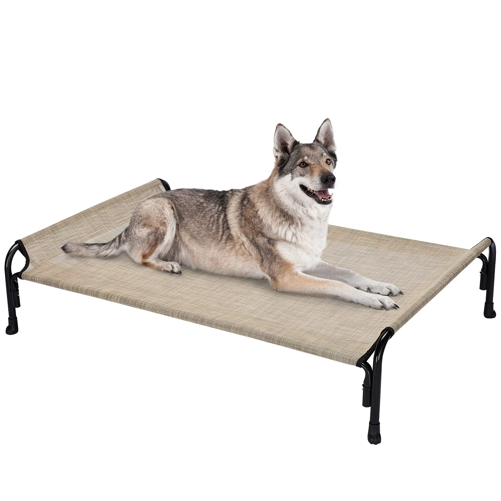 Premium Veehoo Outdoor d Dog Bed for Large Dogs – Raised Bed with Slope Headrest Expertly Made