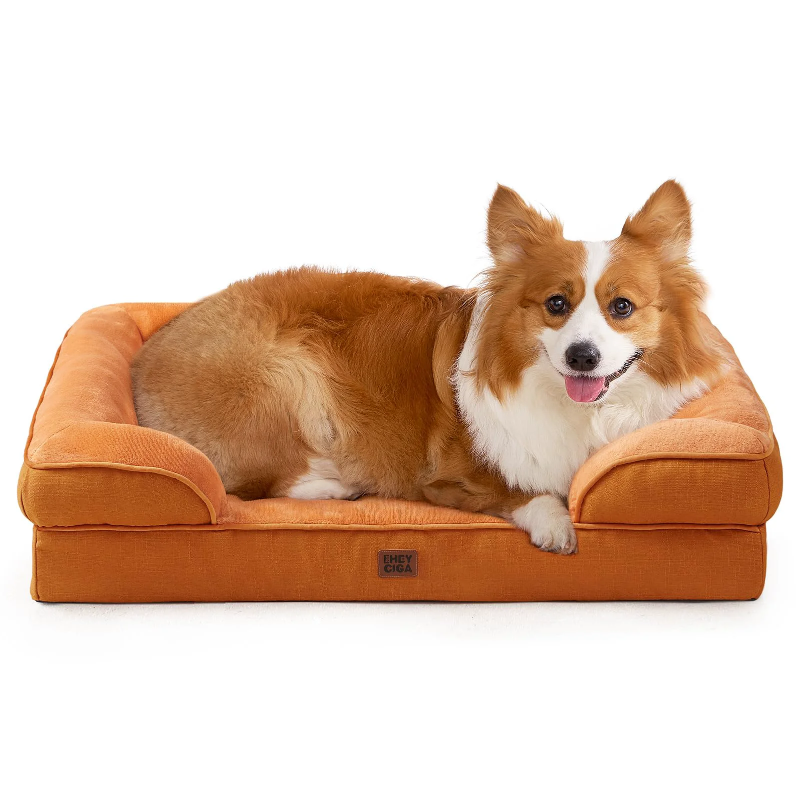 Convenient EHEYCIGA Orthopedic Dog Bed for Large Dogs Waterproof Memory Foam with Bolsters Original